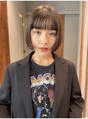 マッシュボブ ミニボブ 顔周りカット 前上がりボブ 20代30代