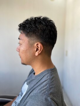 メンズカット バイ ソイクフ(メンズカット by SOY-KUFU) MEN’SHAIRベリーショートアッシュブラックヘア