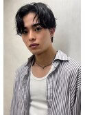 【立川メンズ】ニュアンスセンター波巻き刈り上げマッシュ