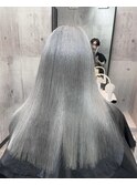 ホワイトシルバー×髪質改善