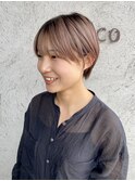 ベージュショート