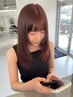 【オススメNo.1】カット+ケアカラー+毛髪集中補修トリートメント￥12100