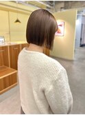 切りっぱなしボブ/ショコラブラウン