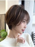 ★ワンカール大人ショートボブ　束感ヘア　透明感