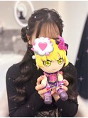 サイドお団子【クランソア】ヘアメ/ヘアセット