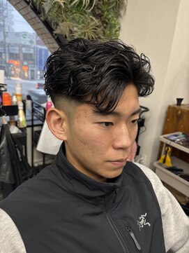 ニコ(nico...) メンズオールバックパーマ