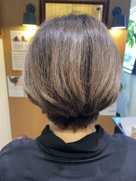 チアー ヘアリラクゼーション(cheer HAIRRELAXATION) 前下がりショートボブ