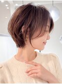 グランマッシュ/細めハイライト/ショート/白髪ぼかし/前髪☆82