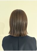 外ハネボブ×オリーブベージュ