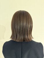 アヴァンスクロス あべのルシアス店(AVANCE.CROSS)&nbsp;外ハネボブ×オリーブベージュ