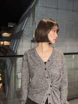 ブラン(Blanc Aoyama)&nbsp;レイヤーカット/顔まわりカット/ブリーチなし/ボブ/ミディアム