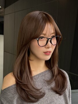 アマテラスゼロ 新宿(AMATELAS zero) AMATELAS /可愛いミディアムレイヤー/ミルクティーベージュ