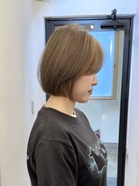 リンダ(LYNDA)&nbsp;丸みレイヤーボブ×グレージュカラー