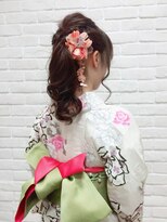 フラココ 荻窪店(hurakoko trico)&nbsp;和泉美佳　ガーリー感たっぷりの浴衣ヘア