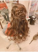 お花ヘアアレンジ