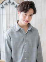 メンズヘア ビーセカンド 草加店(MENS HAIR B-2) コンマバングかき上げフェードカットstyle L 