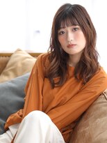 モハナ(m.ohana)&nbsp;【モハナ泉大津】マロンベージュカラーのくびれセミロングヘア