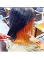クレール 松戸(Clair)&nbsp;インナーカラーオレンジ表面はネイビーブラック