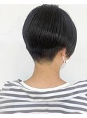 黒髪/ショートカット/刈上げ/前下がり/ショート/小顔/30代40代