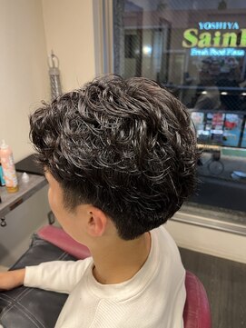 ヘアーアンドメイクアップ ケー インターナショナル 神楽坂(Ke' International) メンズパーマ　メンズショート　刈り上げパーマ　パーマ