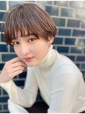 Aimee町田　丸みショート×ミルクティーブラウン