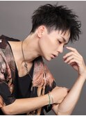 無造作アップバングショート【ツーブロック刈り上げ】
