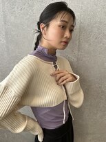 アース 三軒茶屋店(HAIR&MAKE EARTH) 三軒茶屋_レディース_ロング_ヘアアレンジ_編み下ろし_編み込み