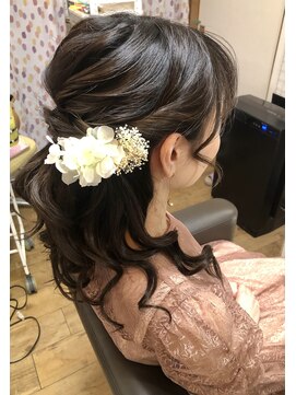 アンケア(an care) ハーフアップ☆ドレスヘア