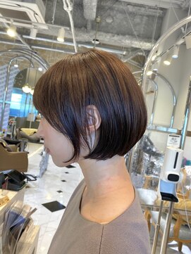カーサ 西大寺南ロータリー店(casa) 首もとスッキリ丸みショートボブスタイル