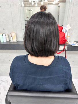 エンディアリング 東銀座(Endearing) 黒髪/グレーベージュ/レイヤーロング/前髪パーマ/銀座/東銀座