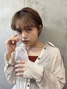 ソルトウォーター(SALT WATER) マッシュショート　ナチュラルブラウン