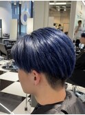 メンズショートネイビーカラー