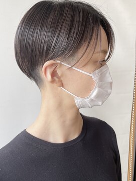 モリオフロムロンドン 原宿本店(morio from London) 【morio 原宿】刈り上げツーブロックショート　グレージュ