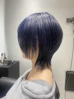 エトラ 渋谷店(etora)&nbsp;ネイビーブルー　ボブルフ