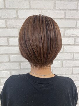 アッシュ 稲田堤店(Ash) ウォームブラウン×ショートボブ