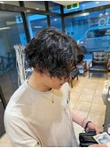 men'sセンターパート ダークカラー