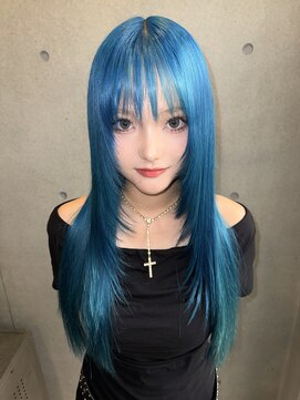 ヴァーディ オモテサンドウ(Vardy omotesando) ブルーカラー・ハイトーンカラー・ターコイズブルー