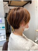 大人可愛い20代30代40代小顔くびれ前髪長めショートボブ