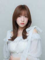 ララルーモ(LaＬaｒＯomo)&nbsp;マロンベージュ×韓国風くびれレイヤースタイル