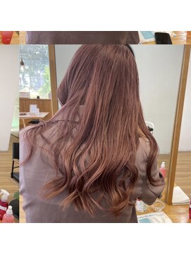 エフブンノイチヘアースペース(1/f HAIR SPACE) ブリーチありピンクベージュ