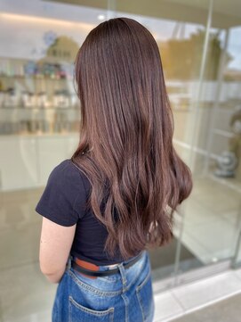 ヒビカ(HIBIKA) ロング 明るめキャラメルブラウン