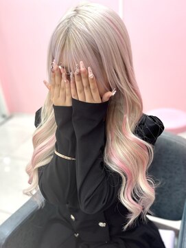 シーズン 大阪(SEASON) 【エクステ】ピンク×ホワイト/韓国ヘア/大阪梅田駅