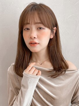 アグノス 青山(Agnos) ココアベージュグラゲヘアーくびれ小顔オリーブグレー