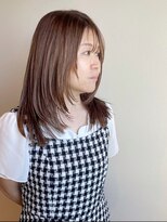 アン アイズ(ann EYES)&nbsp;超高濃度水素縮毛矯正/レイヤーカット/艶ベージュ/水素カラー