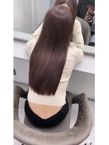 キング 心斎橋店(K!ng) ハイライトカラーミルクティーベージュレイヤーカットオルチャン