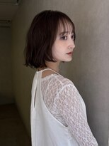 サンドイエナ 横浜店(sand yena)&nbsp;くびレイヤーボブルフネビージュ小顔ワンレンこなれミディ