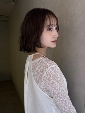 サンドイエナ 横浜店(sand yena) くびレイヤーボブルフネビージュ小顔ワンレンこなれミディ