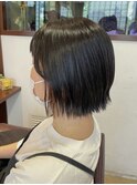 ピンクベージュ/アンブレラカラー/クールショート/前髪/三鷹