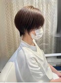 ショートカット×ひし形ショートボブ×前髪あり20代30代40代　a