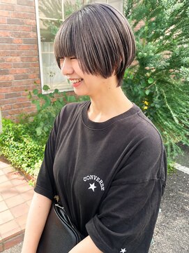 ユイマァル 倉敷(YUIMARL) 倉敷ブリーチ20代30代アンブレラカラーマッシュショート